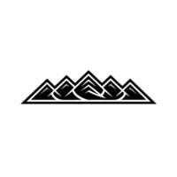Geometric Mountain Range, Minimalist Emblem vector