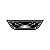 Minimalist Mountainscape Emblem, Vintage Exploration vector