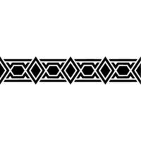 Geometric Deco Border, Elegant Pattern, Minimalist - Ornamentation vector