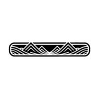 Geometric Wave Mountain Emblem, Minimalist vector
