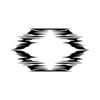 Fractured Horizon, Abstract Portal, Minimalist vector