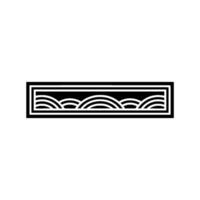 Minimalist Wave Border, Elegant Element vector