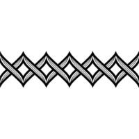 Geometric Woven Border, Minimalist, Pattern vector