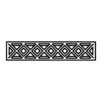 Geometric Deco Border, Minimalist Pattern, alternate version 36 vector