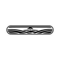 Minimalist Landscape Emblem, Serene Horizon, Simple vector