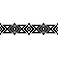 Geometric Border, Black White, Stylized Pattern, Minimalist vector