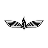 Abstract Winged Flame Emblem, Minimalist vector