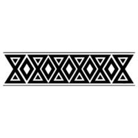 Geometric Tribal Border, Minimalist, alternate version 109 vector