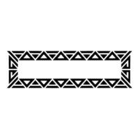 Geometric Deco Border, Modern Element, Frame vector