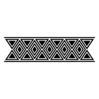 Geometric Deco Border, Elegant Pattern, Minimalist, Triangles vector
