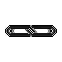 Interlocking Arrows Geometric Progression vector