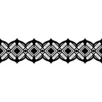 Geometric Deco Border, Minimalist Pattern, Elegant - Ornament vector