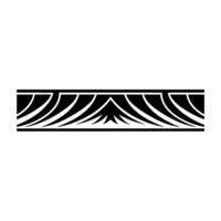 Geometric Wave Border, Art Deco Style - Stylized vector