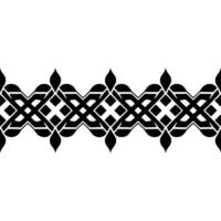 Intricate Celtic Border, Geometric Pattern, Vintage, Interlaced vector