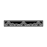 Geometric Wave Horizon, Minimalist, Abstract vector