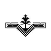 Geometric Pine Symbolic Ascent Linear Depth vector