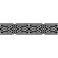 Celtic Knot Border, Repeating Pattern, Vintage vector