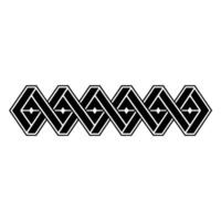 Geometric Spiral Border, Minimalist , Abstract Pattern vector