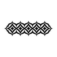 Geometric Tribal Border, Minimalist, alternate version 113 vector