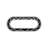 Geometric Oval Frame, Art Deco Style, Minimalist, Minimalism vector
