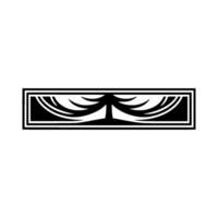 Geometric Tree Emblem, Minimalist vector