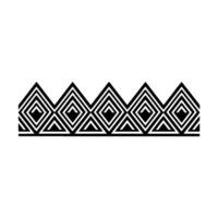 Geometric Deco Border, Minimalist Pattern, Stylized - Triangle vector