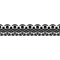 Minimalist Wave Border, Geometric Pattern, Serene vector