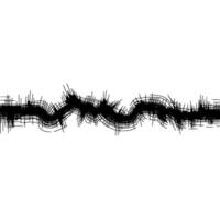 Abstract Waveform, Textured Line Art, Minimalist vector