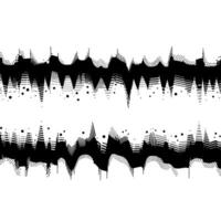 Abstract Waveform, Dynamic Texture, Minimalist vector