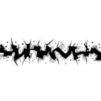 Fragmented Typography, Urban Decay, Textured Graffiti vector