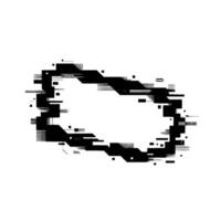Glitch Geometry Abstract Placeholder, Digital Texture vector