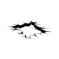 Fractured Reality, Dynamic Break, Abstract Chaos, Minimalist , Geometric Distortion, Negative Space, Sharp Lines, Monochrome, Tension, Impact, Transformation, Rupture, Void, Depth, Modern, Graph vector