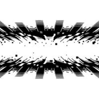 Abstract Vortex, Geometric Illusion, Monochrome Depth vector
