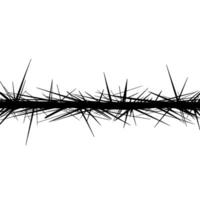 Fractured Thorn Abstract Lineage, Sharp Contrast vector