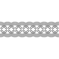 Intricate Wave Border, Vintage Pattern, Elegant vector