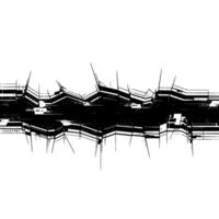 Geometric Data Stream, Abstract Technology, Minimalist vector