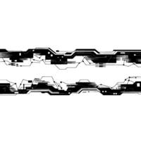 Geometric Circuitry Modern Tech Border vector