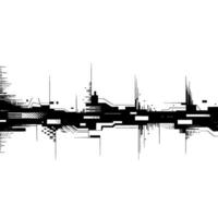 Abstract Geometric Flow, Minimalist Digital Landscape vector