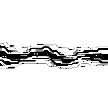 resumen circuitos, digital fluir, moderno tecnología patrón, tecnología vector