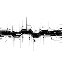 Abstract Circuitry, Minimalist Flow, Digital Gradient vector