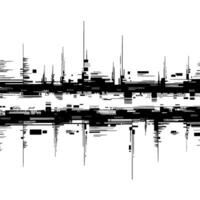 Abstract Geometric Grid, Minimalist Monochrome Composition vector
