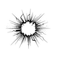 Shattered Circle, Abstract Impact, Dynamic Break vector