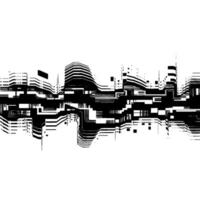 Abstract Cityscape - Linear Echoes of Urban Geometry vector