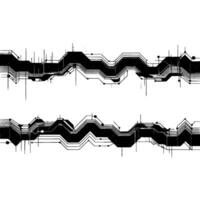 Abstract Circuit Wave, Digital Texture, Minimalist vector