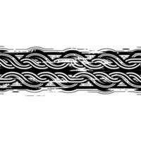 Abstract Celtic Wave Pattern, Textured Minimalism vector