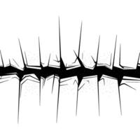 Fractured Divide, Stark Contrast, Symbolic Rupture vector