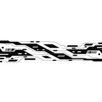 Geometric Circuit Border, Modern Tech - Circuitry vector