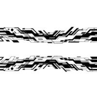 Abstract Circuitry, Dynamic Tech Border, Modern Digital vector