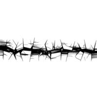 Fractured Line, Abstract Tension, Minimalist vector