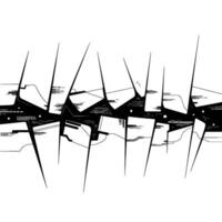 Fractured Geometry, Minimalist Abstract Composition vector